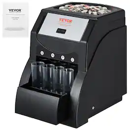 USD Coin Sorter, Coin Sorter Machine for USD Coin 1¢ 5¢ 10¢ 25¢, Sorts up to 230 Coins/min, Coin Sorter
