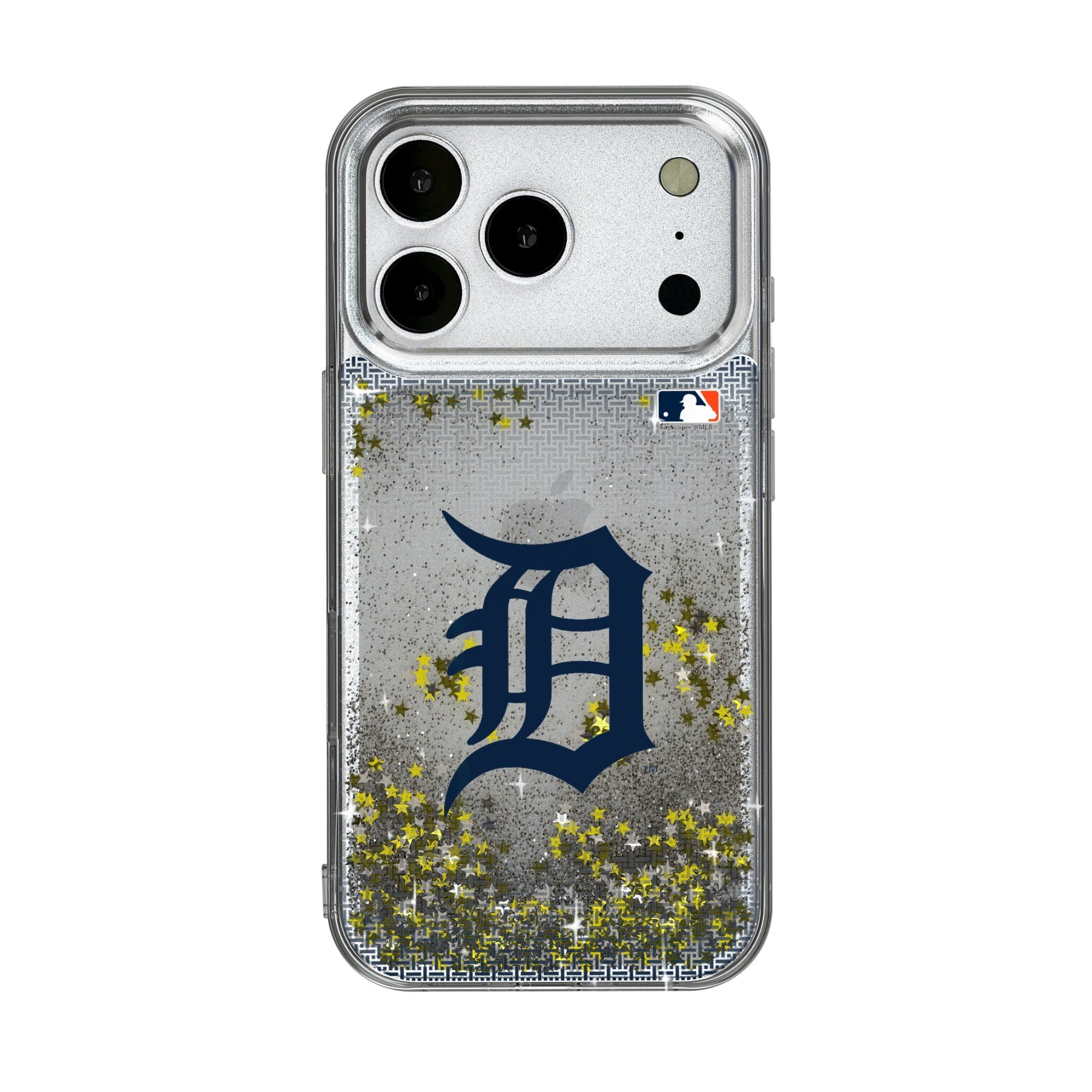 Keyscaper - MLB - Detroit Tigers Linen Logo iPhone Glitter Case - 13 Pro - Multicolor