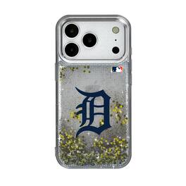 Keyscaper - MLB - Detroit Tigers Linen Logo iPhone Glitter Case - 13 - Multicolor
