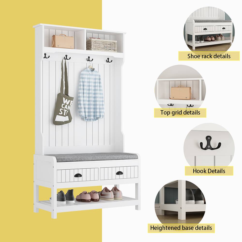 - Shoe rack details
- Top grid details
- Hook Details
- Heightened base details