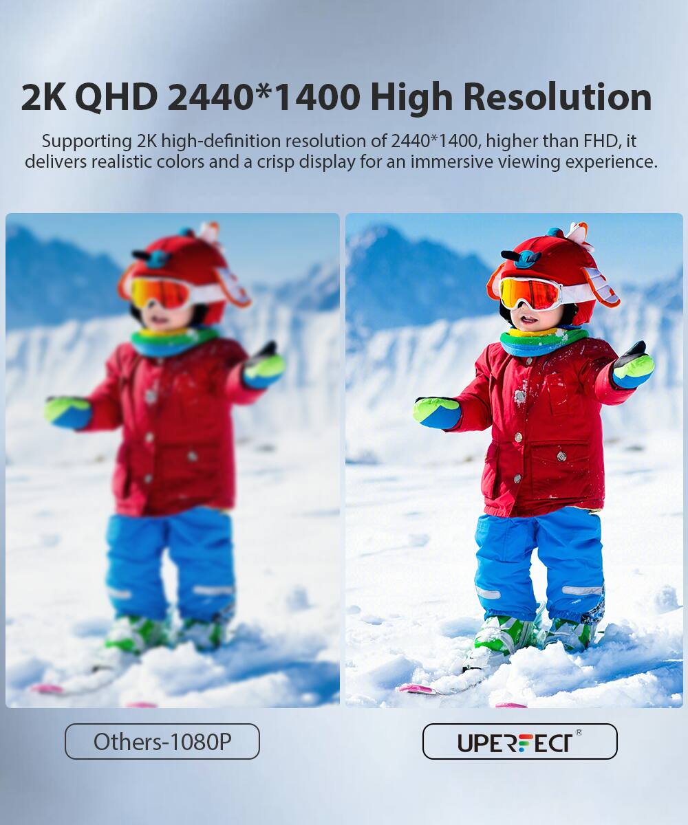 2K QHD 2440*1400 High Resolution

Supporting 2K high-definition resolution of 2440*1400, higher than FHD, it delivers realistic colors and a crisp display for an immersive viewing experience.

Others-1080P

UPERECI®