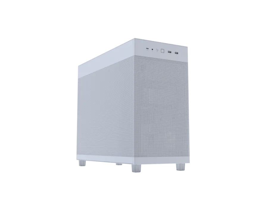 ASUS Prime AP303 White Mesh Panel ATX Case, GPU Bracket, 360mm Radiator ...