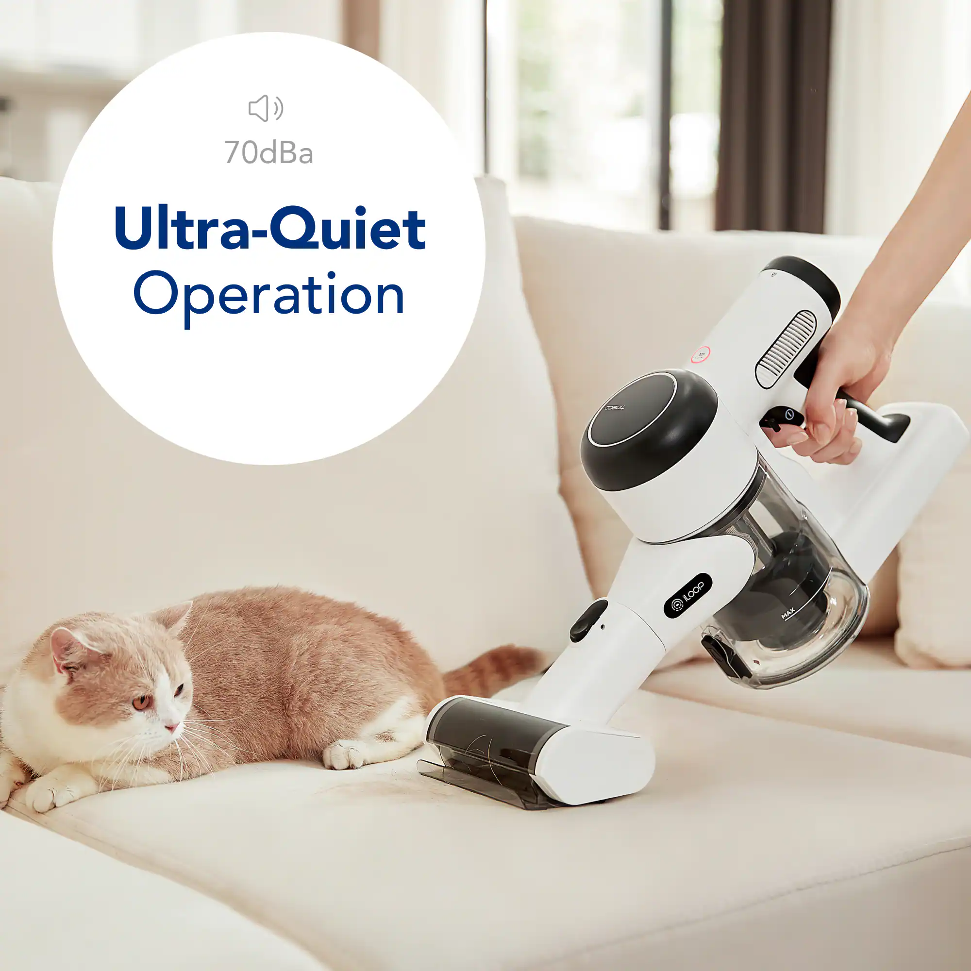 70dBa  
Ultra-Quiet Operation