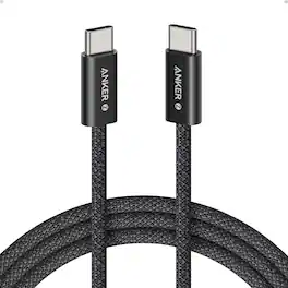 Anker - Zolo USB C to USB C Cable - Black