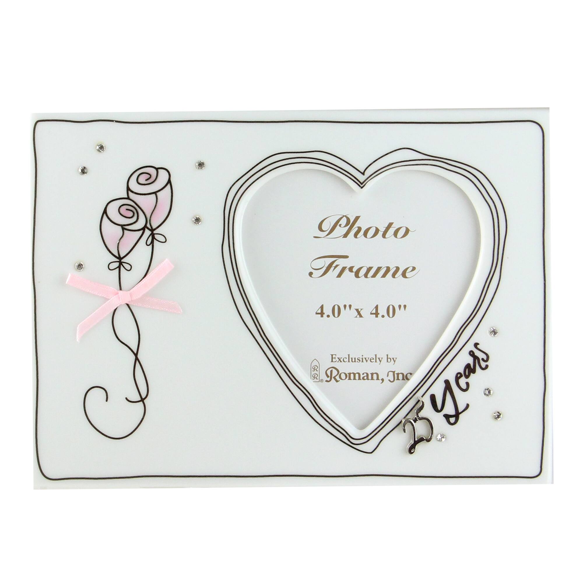 Photo Frame  
4.0" x 4.0"  
Exclusively by Roman, Inc  
25 Years