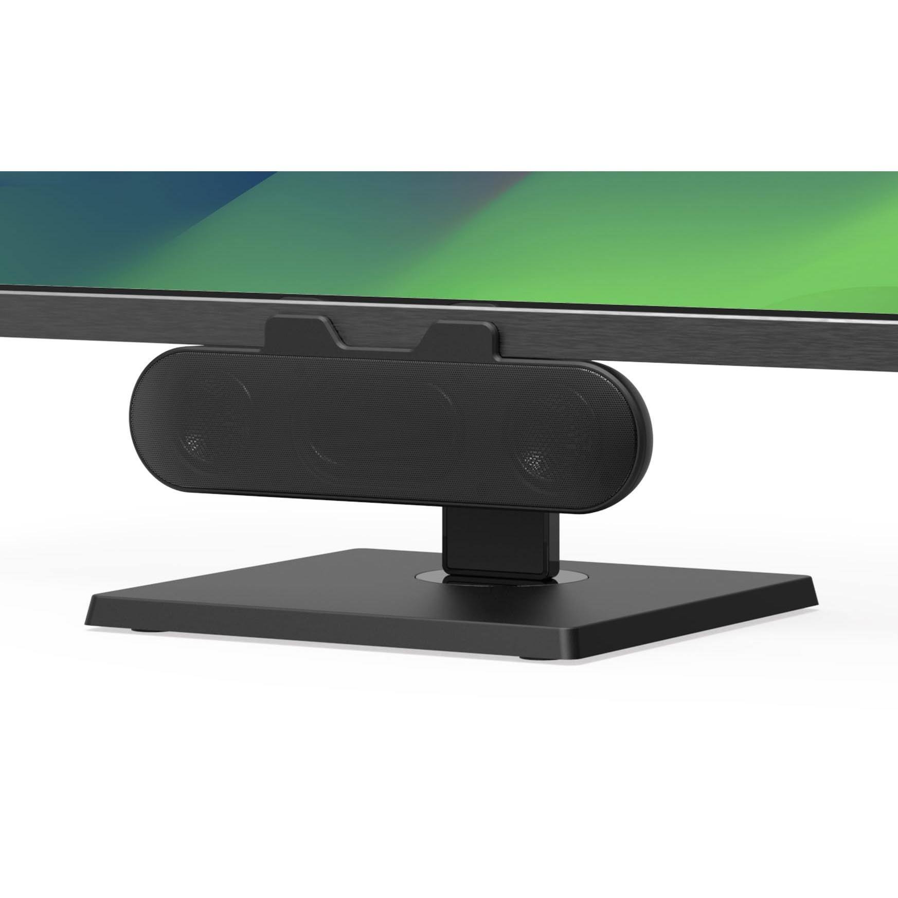 Front. Cedar Assembly - Computer Speakers For Desktop Pc Monitor External Laptop Usb-powered Plug-n-play Wired Clip-on Soundbar W... - Default.