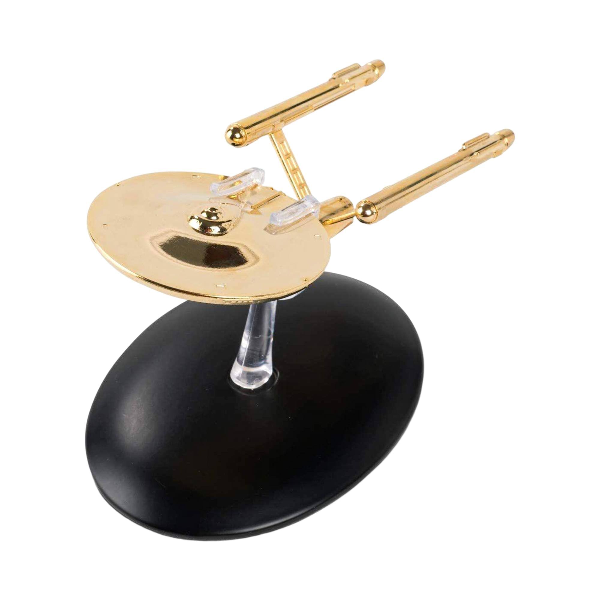 Alt View 4. Eaglemoss - Eaglemoss Star Trek Ship Replica Gold Plated TOS NCC 1701 Enterprise (Variant) - Gold.