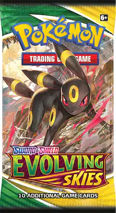 6+ Pokémon™ Trading Card Game
Sword & Shield Evolving Skies
10 Additional Game Cards