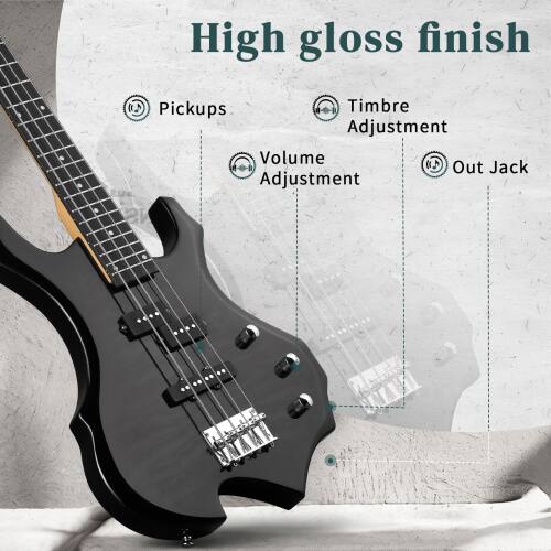 High gloss finish

Pickups
Timbre Adjustment
Volume Adjustment
Out Jack