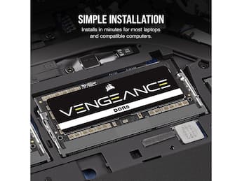 CORSAIR Vengeance 32GB (2 x 16GB) 262 Pin DDR5 SO DIMM DDR5 5600 CORSAIR Vengeance 32GB (2 x 16GB) 262 Pin DDR5 SO DIMM DDR5 5600
