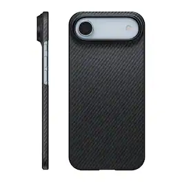 Pitaka - iPhone Air Case 6.6", Compatible with MagSafe, Ultra-Slim Case With Caseless Touch Feeling, Aramid Fiber Woven - Black/Grey (Twill)
