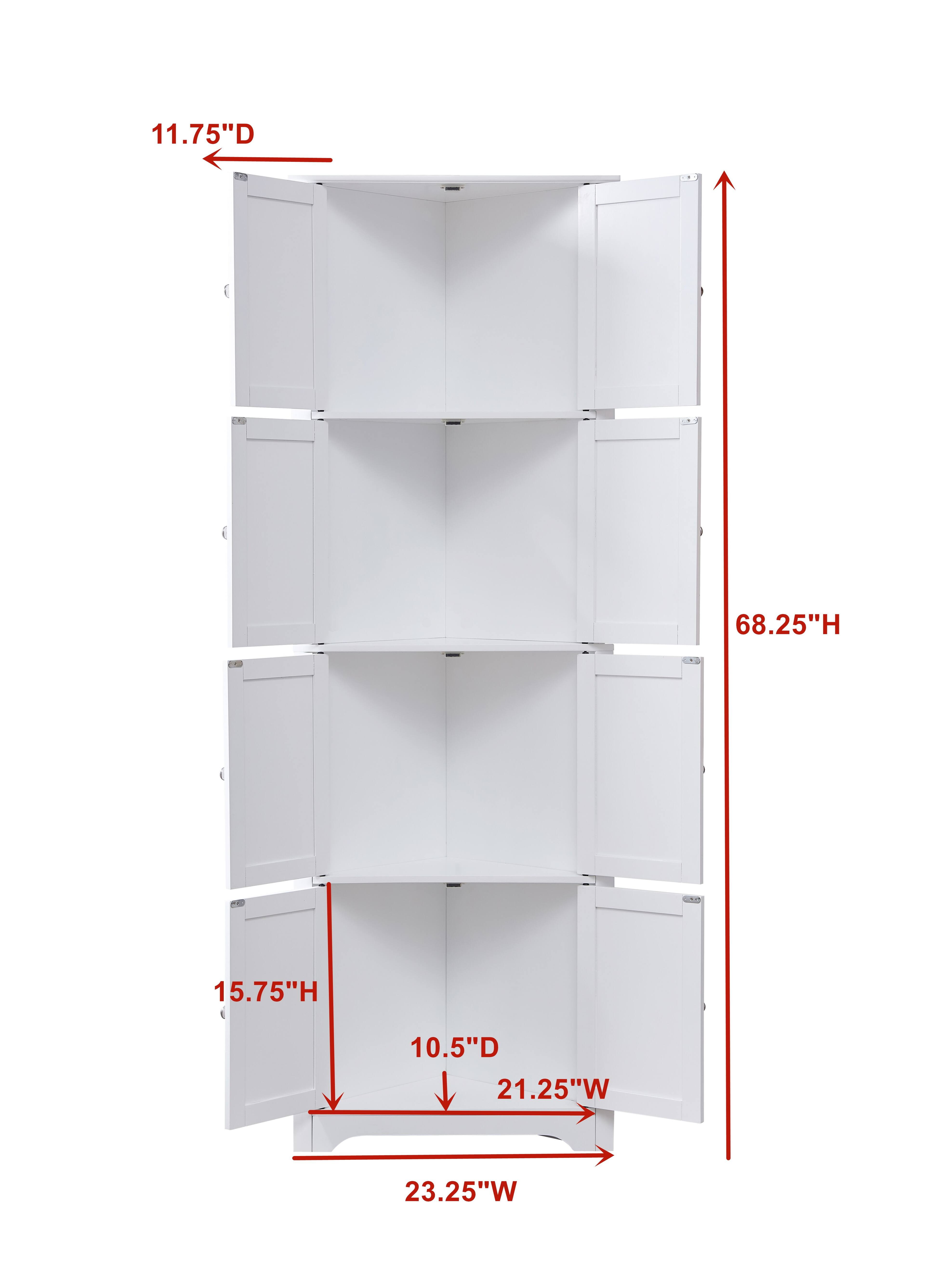 11.75"D  
68.25"H  
15.75"H  
10.5"D  
21.25"W  
23.25"W