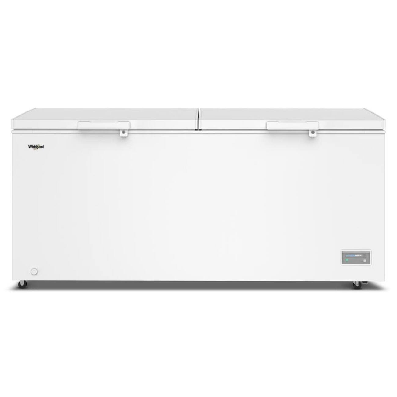 Front. Whirlpool - Whirlpool 22 cu. ft. Convertible Freezer-to-Fridge Chest Freezer with 4 Storage Baskets - White.