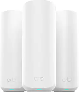 NETGEAR - Orbi 260 Series BE3600 Dual-Band Mesh Wi-Fi 7 System (3-pack) - White