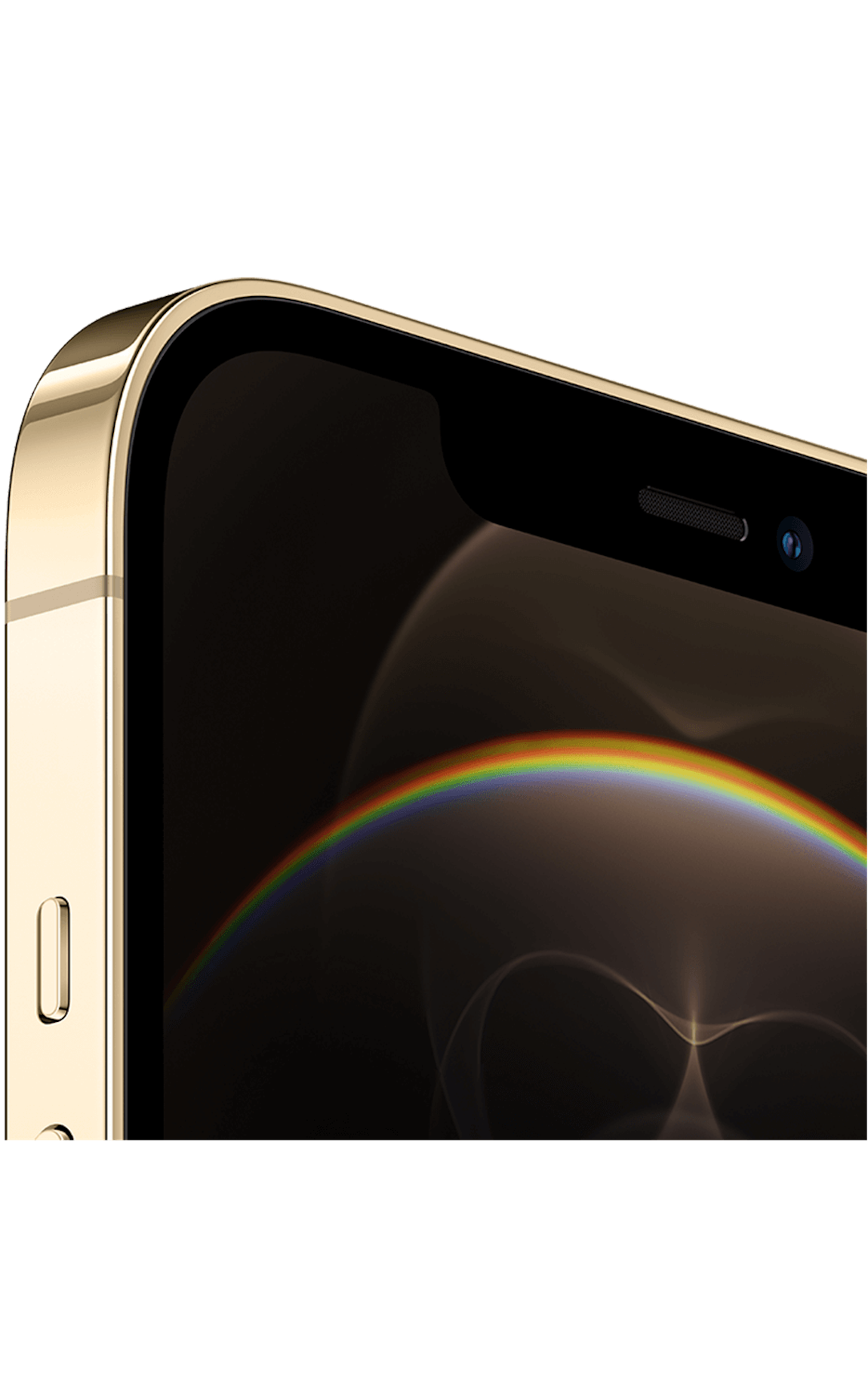 Left. Apple - Pre-Owned Good iPhone 12 Pro Max 5G 256GB (Unlocked) - Gold.