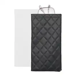Unique Bargains - 2pcs Squeeze Top Sunglass Pouch, Lattice PU Leather Soft Eyeglass Pouch, Portable Travel Storage for Women/Men - Black/White