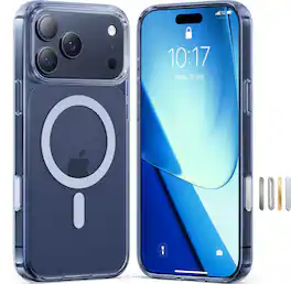 TORRAS - Guardian Magnetic - Military-Grade Protective Case with Ergonomic Grip & 18N MagSafe Compatibility - Apple iPhone 17 Pro - Clear