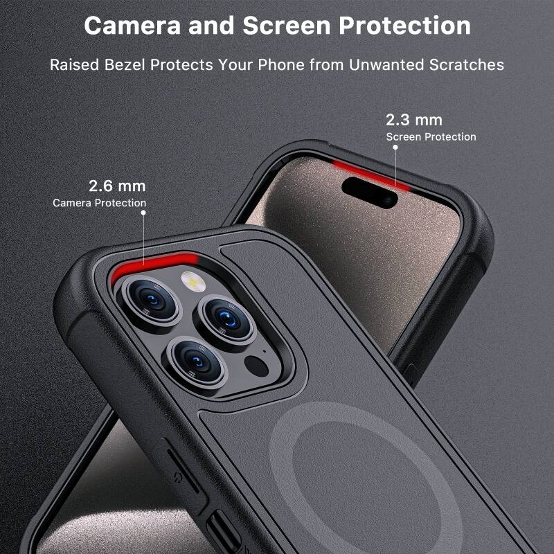 Camera and Screen Protection
Raised Bezel Protects Your Phone from Unwanted Scratches
2.3 mm Screen Protection
2.6 mm Camera Protection