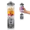 - MAX FILL
- oz
- ml
- 16
- 500
- 14
- 400
- 12
- 300
- 10
- 200
- 8
- 100
- 6
- 200 MIN LIQUID
- 4
- 100
- Twist to release
- Blend
- Crush
- Smoothie
- NINJA