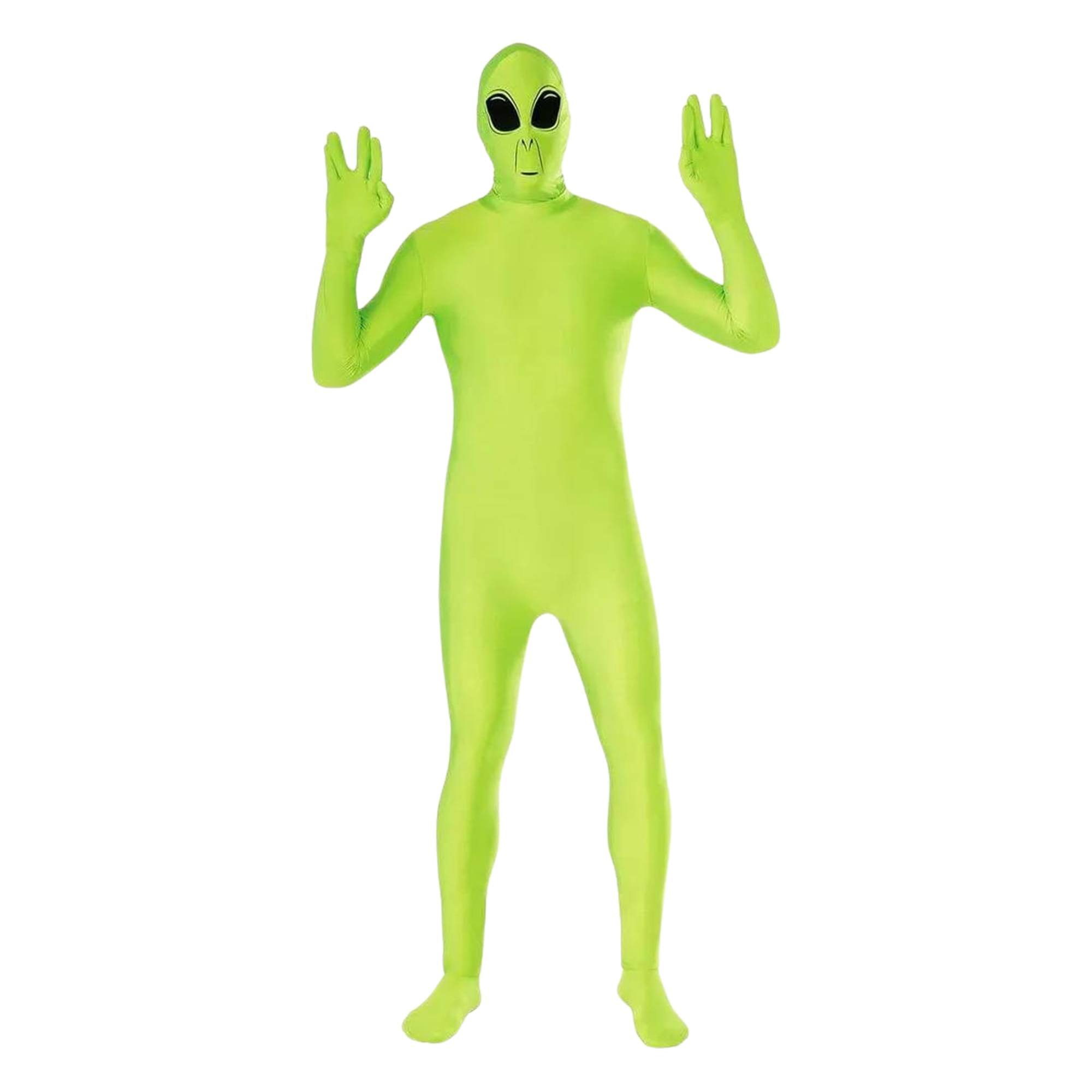 Front. Forum Novelties - Disappearing Man Alien Adult Costume X-Large - Green.