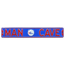Authentic Street Signs - Philadelphia 76ers Man Cave Steel Street Sign - Multicolor