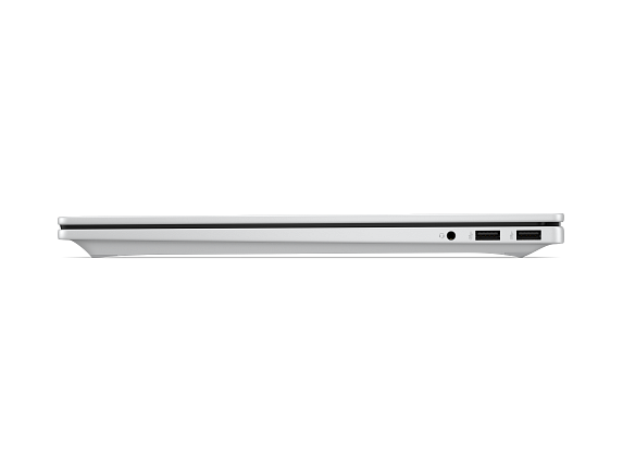 Back. HP - HP OmniBook X Laptop Computer 17.3" FHD Touch Screen Intel Core Ultra 7 16 GB - Glacier silver aluminum.