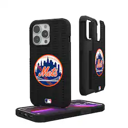 Keyscaper - MLB - New York Mets - iPhone Text Backdrop Rugged Case - 14 Pro Max - Multicolor
