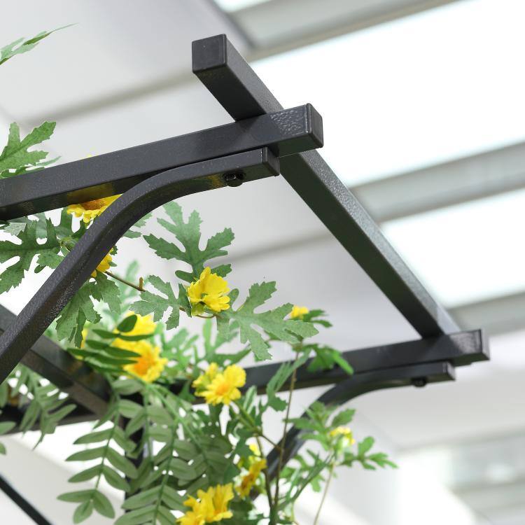 Alt View 7. PULUZ - 82'' Decorative Metal Garden Trellis Arch with Durable Steel Tubing & Elegant Scrollwork, Perfect for Weddings.