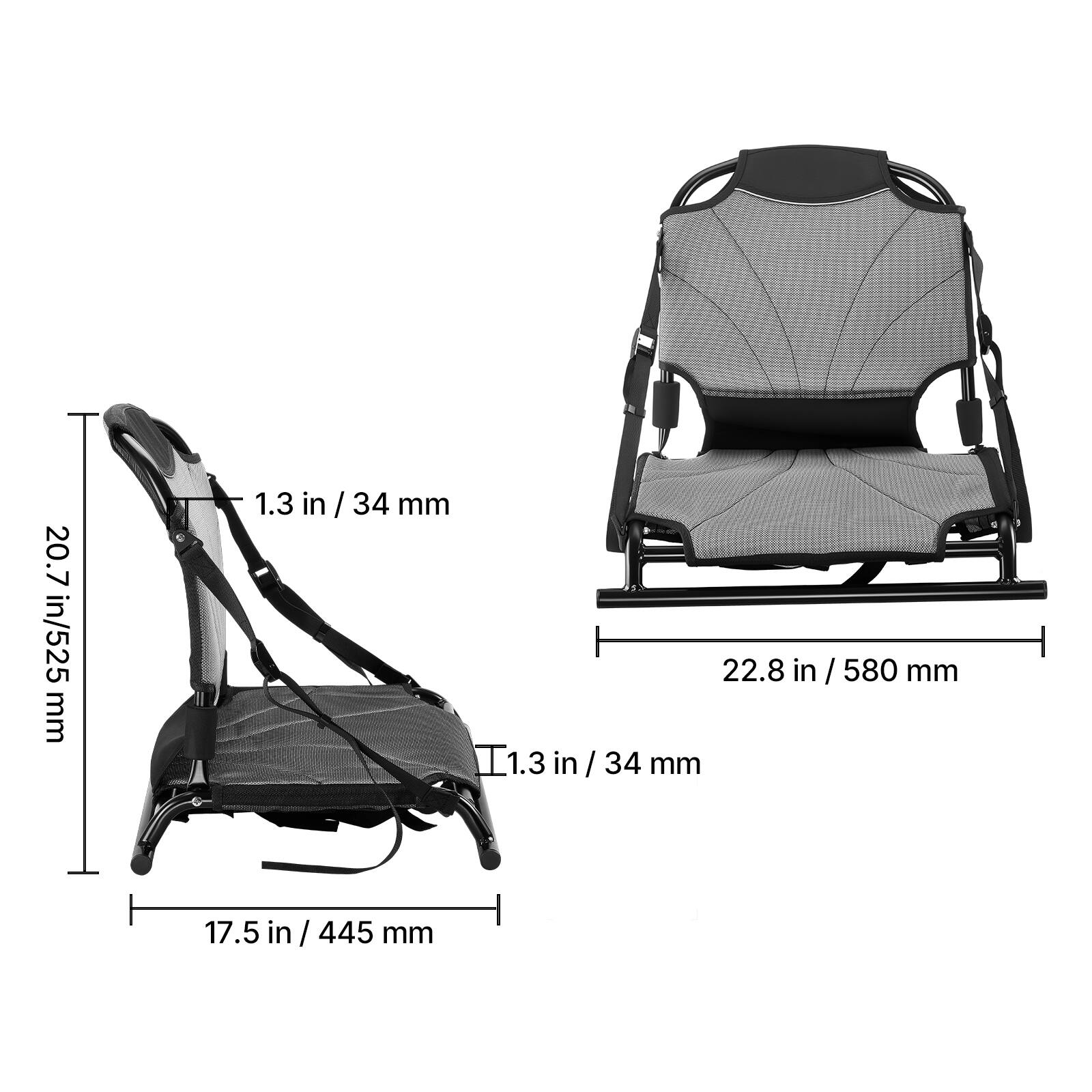 20.7 in / 525 mm  
1.3 in / 34 mm  
22.8 in / 580 mm  
1.3 in / 34 mm  
17.5 in / 445 mm