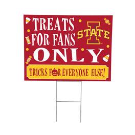 Evergreen Enterprises - Iowa State Cyclones 18" x 24" Halloween Treats Outdoor Yard Sign - Multicolor