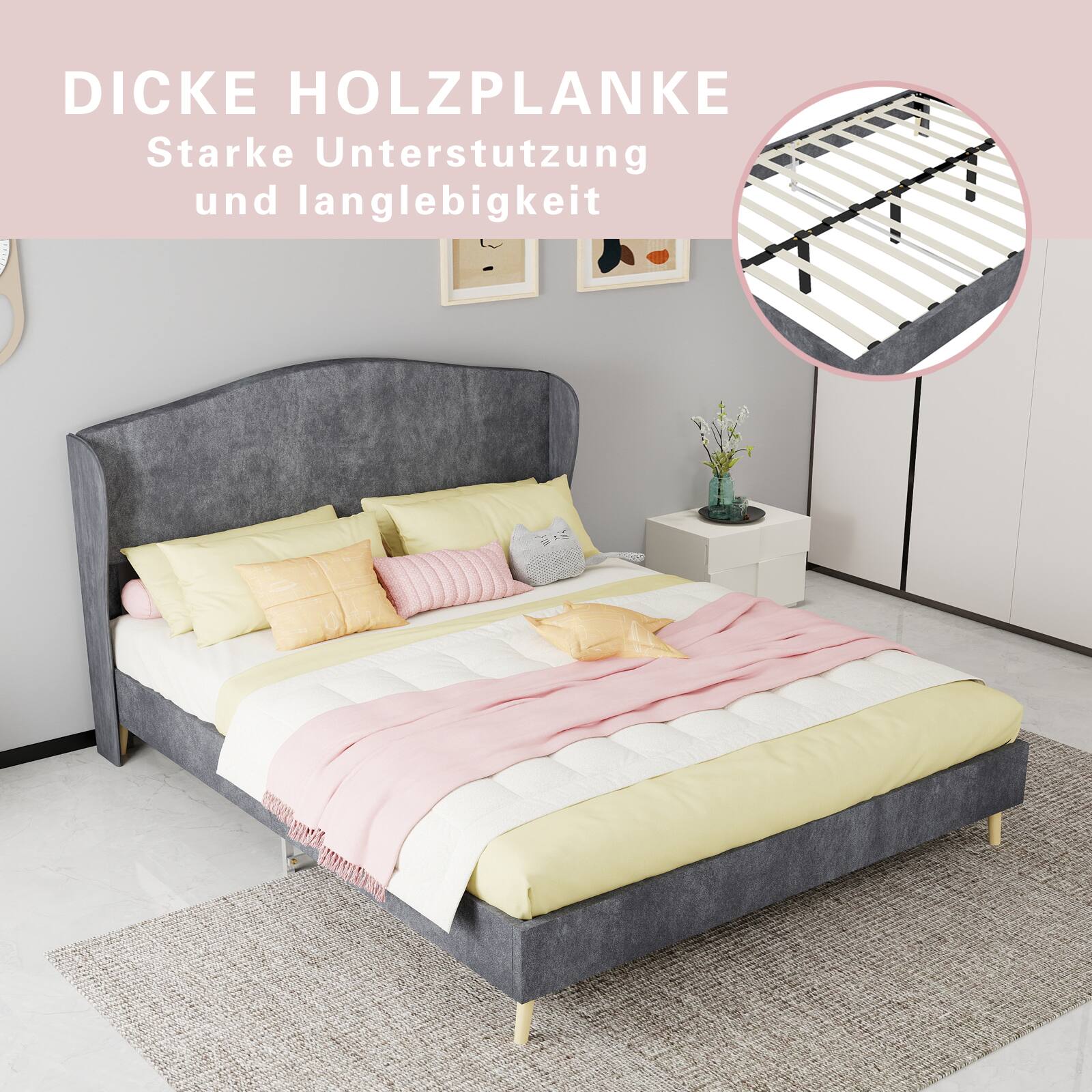 DICKE HOLZPLANKE  
Starke Unterstützung und Langlebigkeit