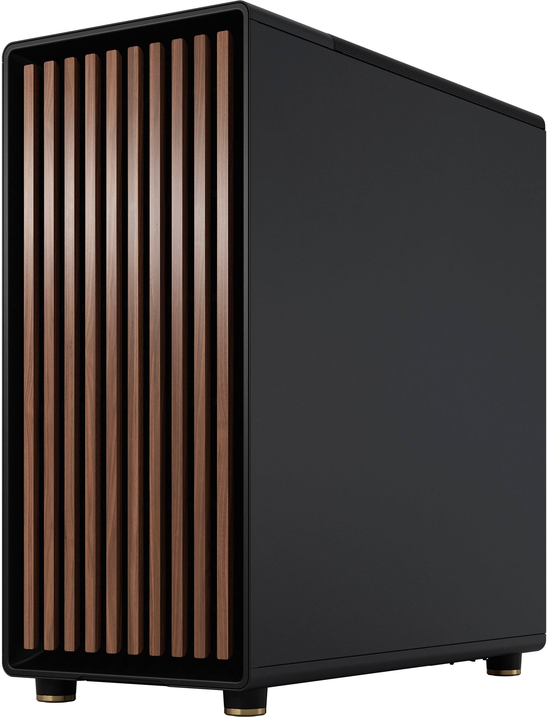 Alt View 16. Fractal Design - North Charcoal Black Chassis with Walnut Front and Dark Tinted TG Side Panel Mid-Tower PC Case - Black.
