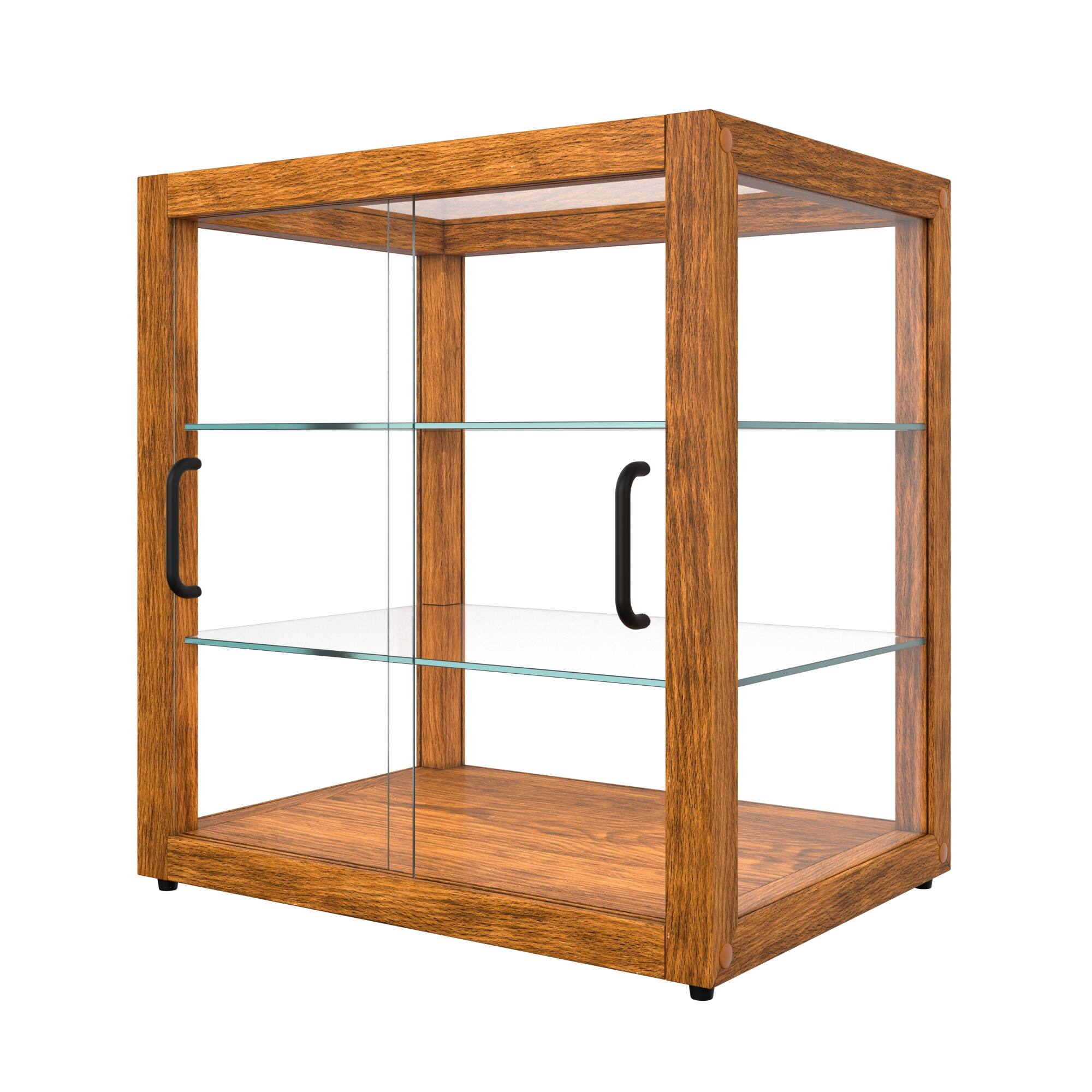 Alt View 7. Koolmore - 20 In. 3-Tier Artisan Light Wooden Bakery Square Display case, 2.5 cu. ft. (KM-BDW-20L) - Ash wood color.