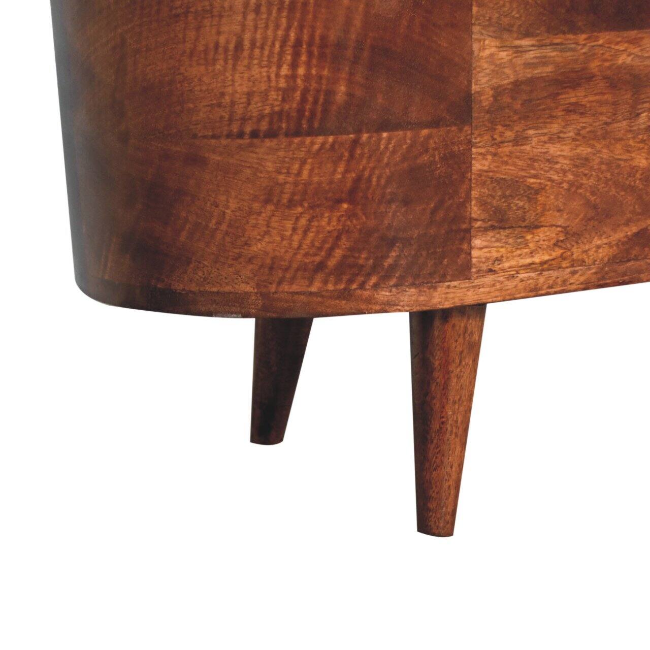 Alt View 5. Artisan Furniture - Artisan Furniture Solid Wood Honey Caramel Rounded Lid up Blanket Box, Brown - Brown.