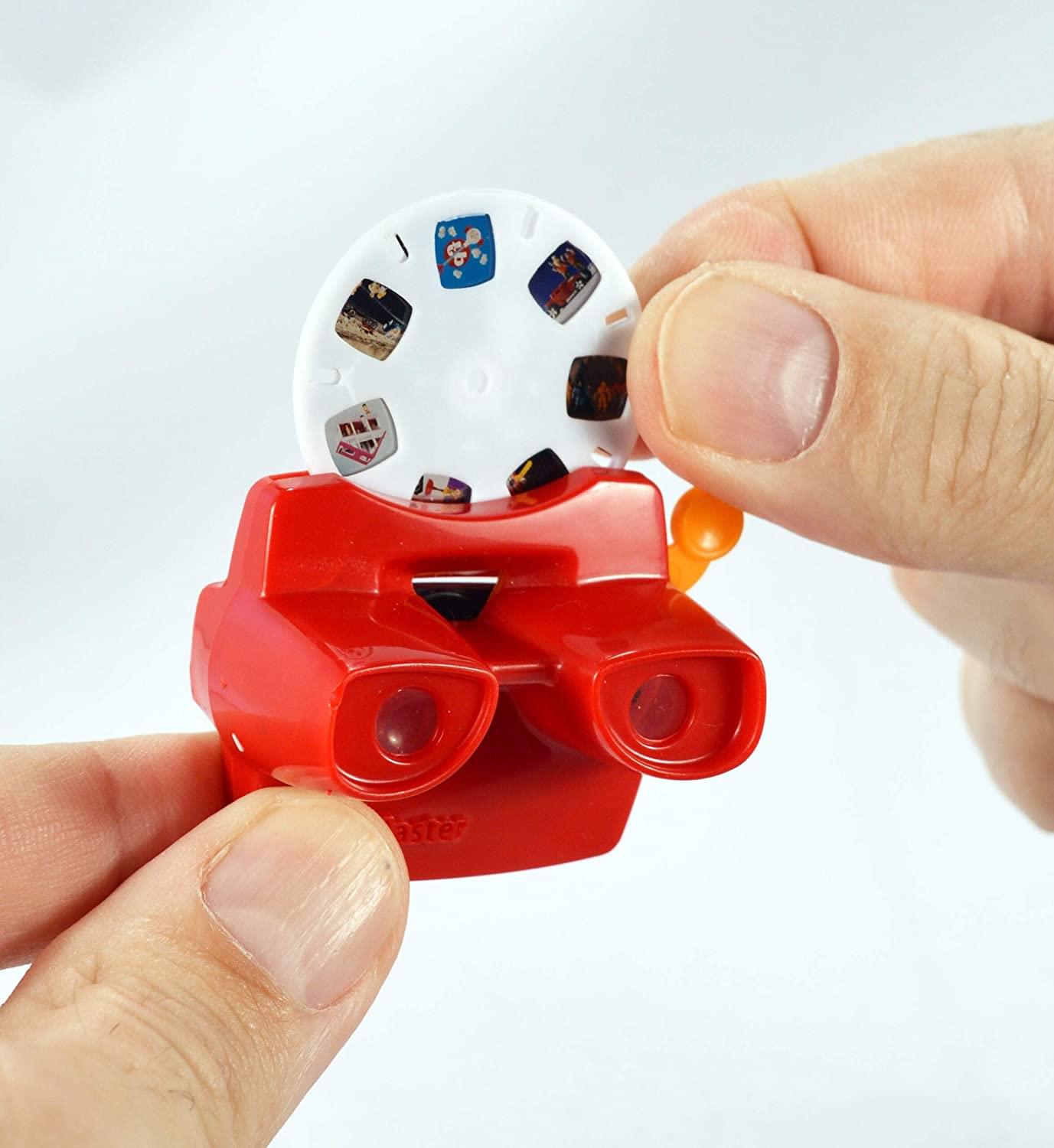 Alt View 1. Super Impulse - World's Smallest Mattel Viewmaster Retro Mini Toy - Red.