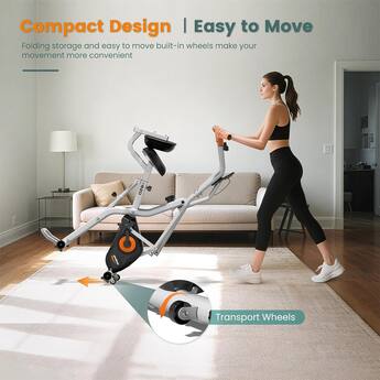 collapsible stationary bicycle leikefitness LEIKE X Bike Ultra-Quiet Folding Exercise Bike, Magnetic Upright with Heart Rate,LCD Monitor and easy to assemble (BLUE) 32 l x 18 1/4 w x 42 1/4 h. Amucolo Light Blue Folding Exercise
