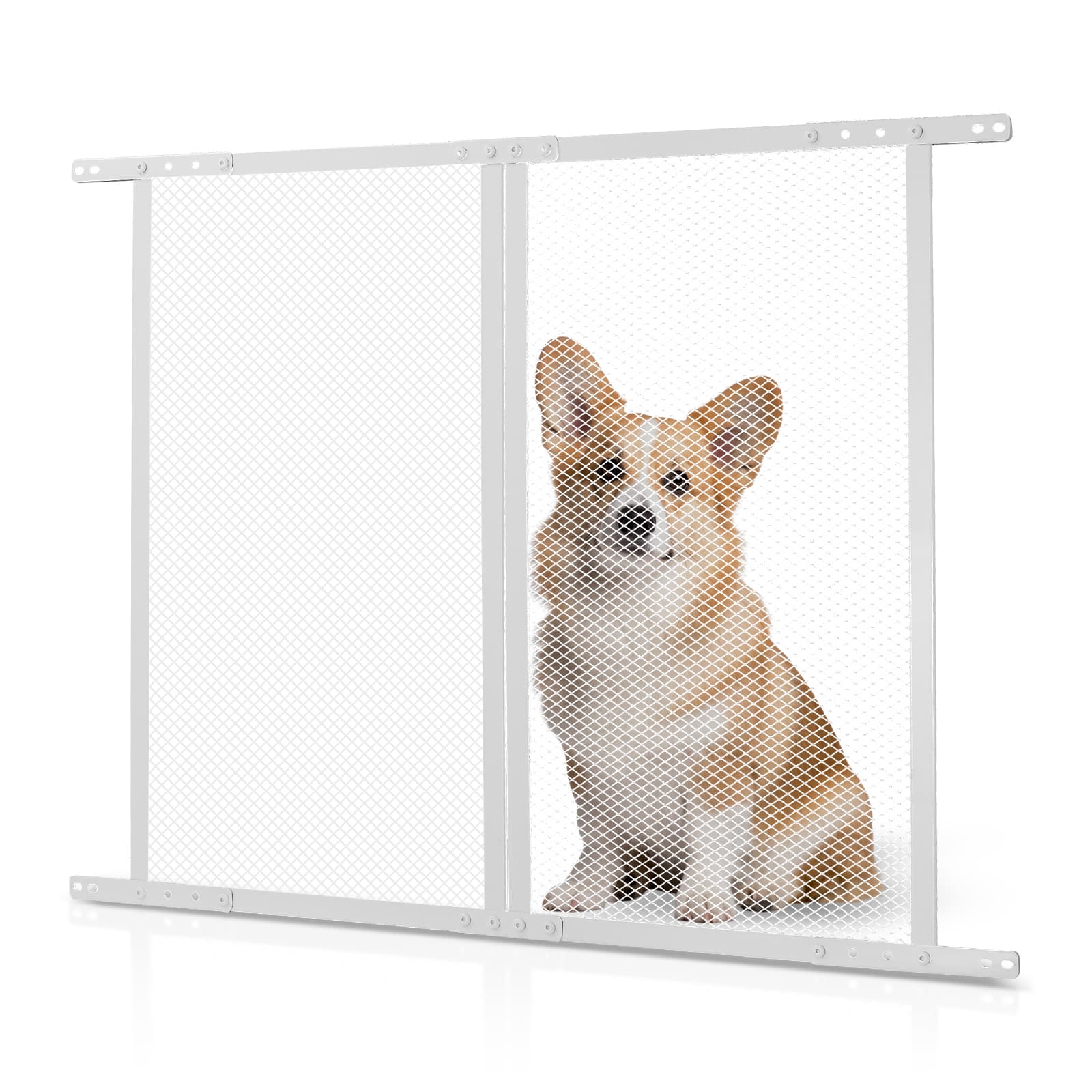 VEVOR - RV Screen Door Protector, 24 x 26 inch Door Grille, Easy to Install and Disassemble - White