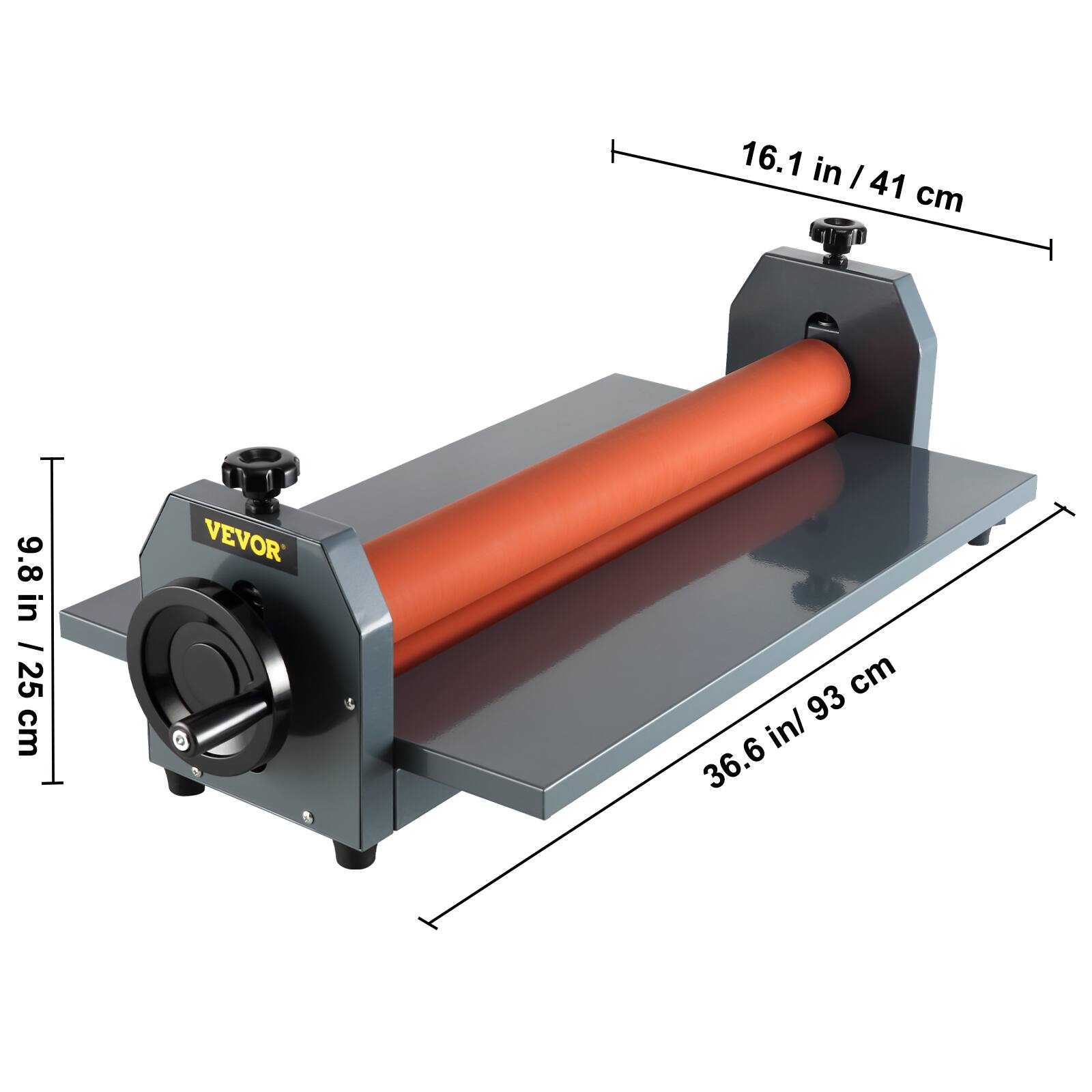 16.1 in / 41 cm  
9.8 in / 25 cm  
36.6 in / 93 cm