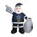 Front. Logo Brands - Dallas Cowboys 7' Inflatable Santa - Multicolor.