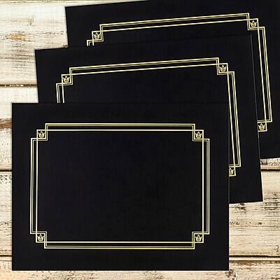 Alt View 2. Great Papers - Great Papers Certificate Holders, 12", Black, 3/Pack (938603) - Black.