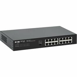 Eaton Tripp Lite Series 16-Port 10/100/1000 Mbps Desktop Gigabit Ethernet Unmanaged Switch, Metal Enclosure - 16 Ports - Black