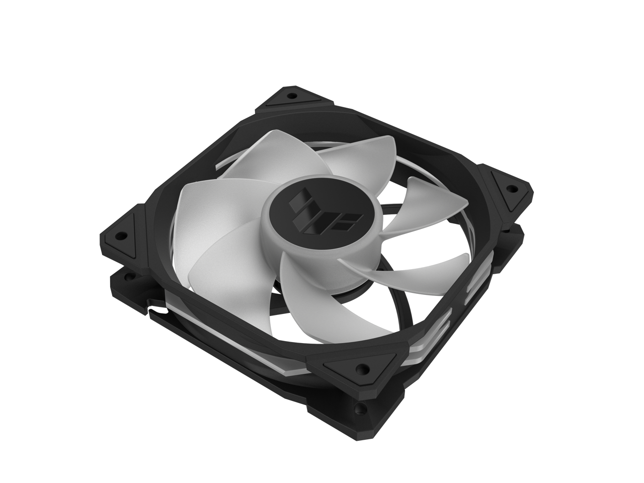 Alt View 7. ASUS - ASUS TUF Gaming TR120 ARGB Fan - Black Triple Pack, 28mm Frame, Double-Layer LED, Aura Sync - Black.