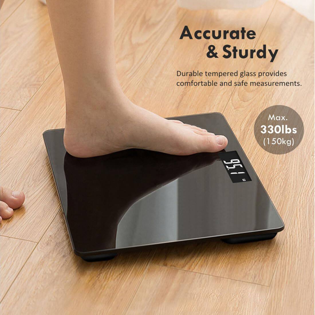 Accurate & Sturdy

Durable tempered glass provides comfortable and safe measurements.

Max. 330lbs (150kg)