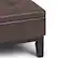 Alt View Zoom 15. Simpli Home - Dover 36 inch Wide Contemporary Square Coffee Table Storage Ottoman - Chocolate Brown.