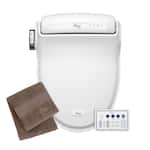 Bio Bidet - by Bemis BB1000 Elongated Bidet Toilet Seat with Drylette Towels - White
