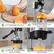 1. CUT ORANGES IN HALF
2. PLACE THE FRUIT CUT SIDE DOWN
3. HOLD THE JUICER WITH BOTH HANDS
4. PRESS DOWN AND ENJOY FRESHNESS