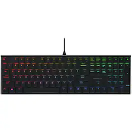 CHERRY - MX 10.0N RGB Wired Mechanical Keyboard for Office and Gaming - ,MX Low Profile SPEED Switch,Aluminium - Black
