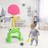 Alt View 2. Costway - Costway 3-in-1 Kids Basketball Hoop Set Adjustable Sports Activity Center w/Balls - Pink,Yellow,Green.