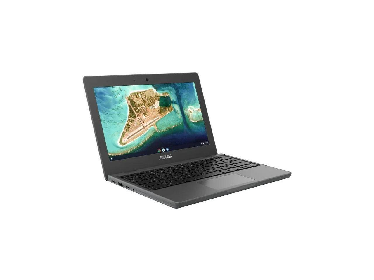 Front. ASUS - Asus Flip CR1100FKA-YZ182T 11.6" TS Rugged Chromebook, N5100, 8GB, 32GB - Black.