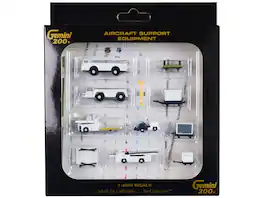 Airport Support Equipment Set of 10 pieces "Gemini 200" Series Diecast Models by GeminiJets